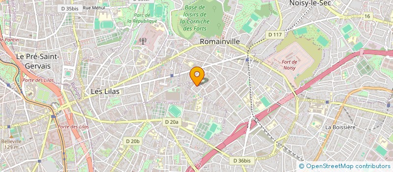 localisation de l'entreprise MONSIEUR RACHID TOUISSI à ROMAINVILLE