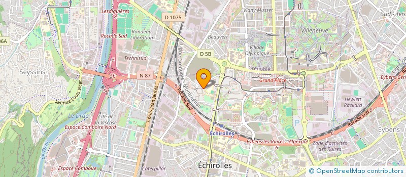 localisation de l'entreprise MONSIEUR RACHID VANTON  ECHIROLLES