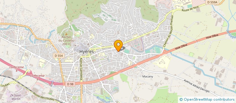 localisation de l'entreprise MONSIEUR RACHID YAJBAR à HYERES