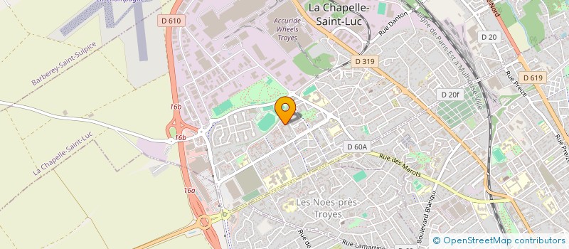 localisation de l'entreprise MONSIEUR RACHID ZAAGOUG à LA CHAPELLE-SAINT-LUC