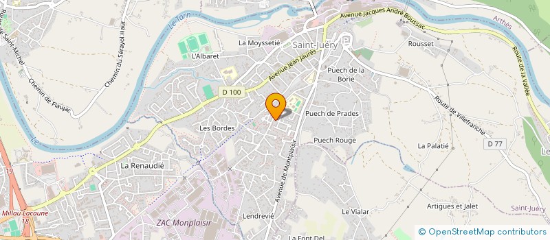 localisation de l'entreprise MONSIEUR RACHID ZAIMI à SAINT-JUERY