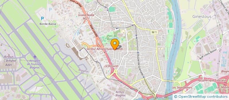 localisation de l'entreprise MONSIEUR RACHID ZALLIF  BLAGNAC