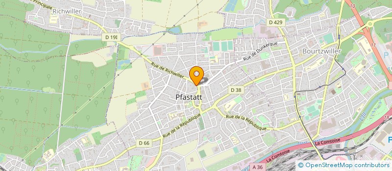 localisation de l'entreprise MONSIEUR RACHID ZEDADRA  PFASTATT