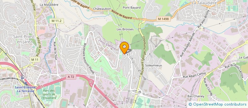 localisation de l'entreprise MONSIEUR RACHID ZEGHDALLOU  SAINT-ETIENNE