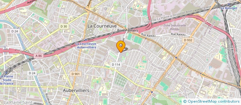localisation de l'entreprise MONSIEUR RACHIDE BELKHEDRA à AUBERVILLIERS