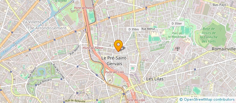 localisation de l'entreprise MONSIEUR RACHIDE EL AZZOUZI à LE PRE-SAINT-GERVAIS