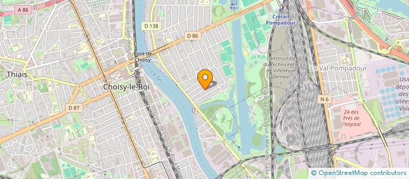 localisation de l'entreprise MONSIEUR RACIM MENASRIA  CHOISY-LE-ROI