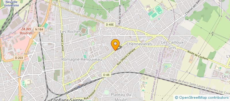 localisation de l'entreprise MONSIEUR RADAVIDRA MAMY RABEZATO  CONFLANS-SAINTE-HONORINE