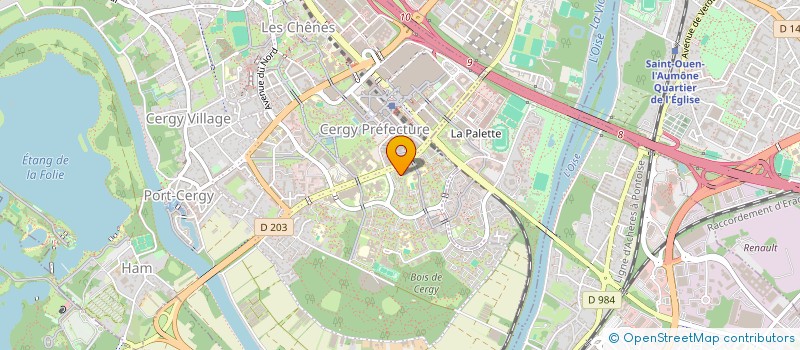 localisation de l'entreprise MONSIEUR RADHAKRISHNA KOTHA  CERGY