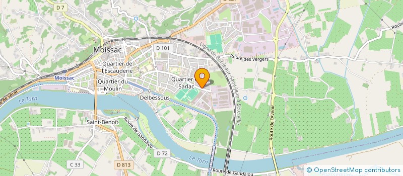 localisation de l'entreprise MONSIEUR RADHOINE GUESMI  MOISSAC