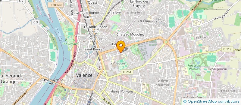 localisation de l'entreprise MONSIEUR RADHOUENE BOUZAZI  VALENCE