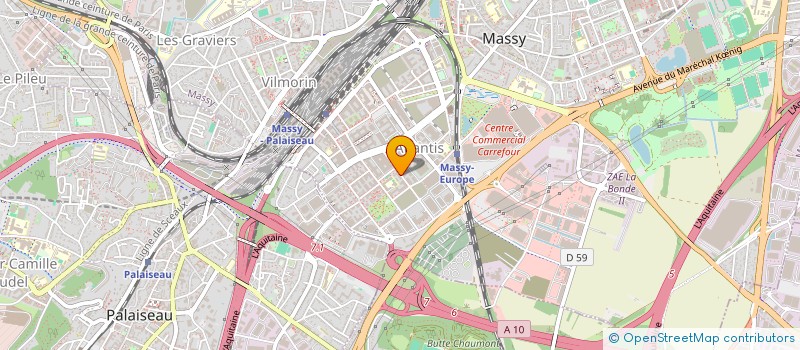 localisation de l'entreprise MONSIEUR RADHWANE HAMOUDI  MASSY
