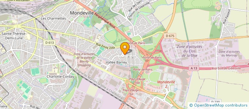 localisation de l'entreprise MONSIEUR RADJAA ABOUDAGGA  MONDEVILLE