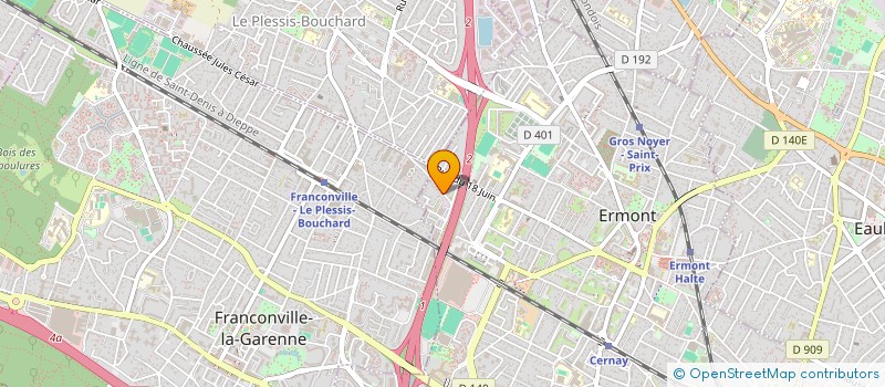 localisation de l'entreprise MONSIEUR RADJIV ADY  ERMONT