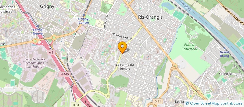 localisation de l'entreprise MONSIEUR RADJOU RADJAVEL  RIS-ORANGIS