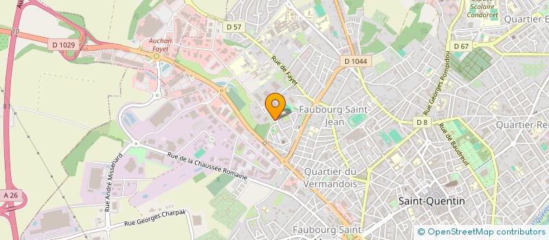 localisation de l'entreprise MONSIEUR RADOINE MESSAOUD à SAINT-QUENTIN