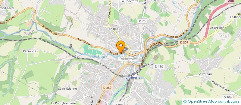 localisation de l'entreprise MONSIEUR RADOLALAINA RAKOTOMALALA  L ARBRESLE