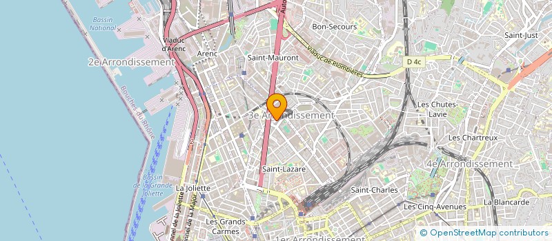 localisation de l'entreprise MONSIEUR RADOUAN BENYETTOU  MARSEILLE