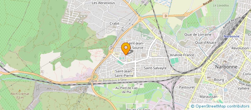 localisation de l'entreprise MONSIEUR RADOUANE ABBASSI à NARBONNE