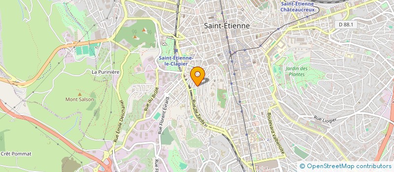 localisation de l'entreprise MONSIEUR RADOUANE BABA  SAINT-ETIENNE