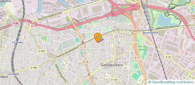 localisation de l'entreprise MONSIEUR RADOUANE BOUBAAYA à GENNEVILLIERS