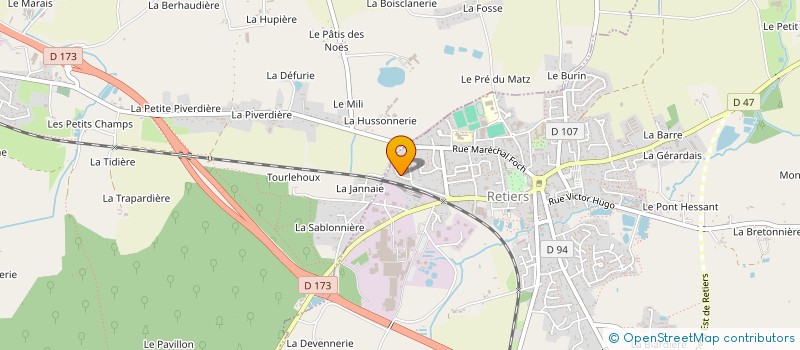 localisation de l'entreprise MONSIEUR RADOUANE DESMONS  RETIERS