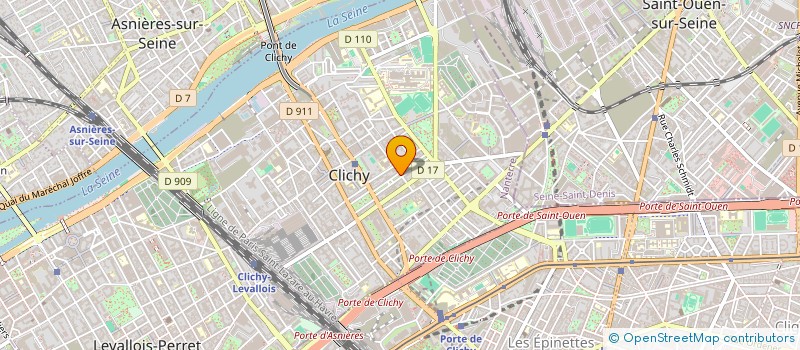 localisation de l'entreprise MONSIEUR RADOUANE HAKIK à CLICHY
