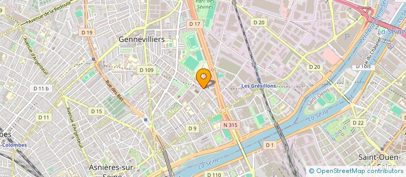 localisation de l'entreprise MONSIEUR RADOUANE KACEM  GENNEVILLIERS