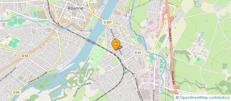 localisation de l'entreprise MONSIEUR RADOUANE MEDBOUH  LE COTEAU