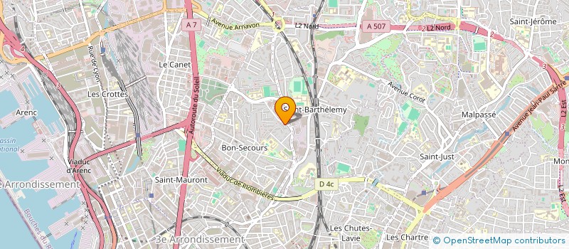 localisation de l'entreprise MONSIEUR RADOUANE RACHDI  MARSEILLE