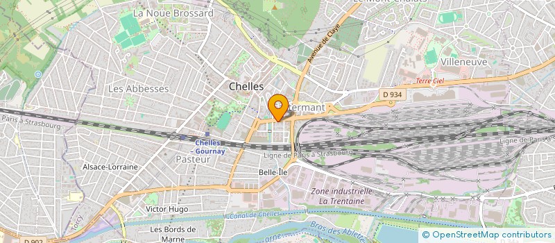 localisation de l'entreprise MONSIEUR RADOUANE RADOUANE JABRI  CHELLES