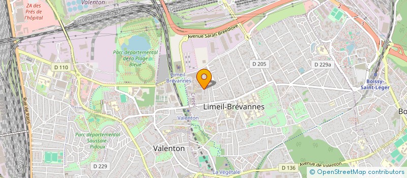 localisation de l'entreprise MONSIEUR RADOUANE TALEB  LIMEIL-BREVANNES