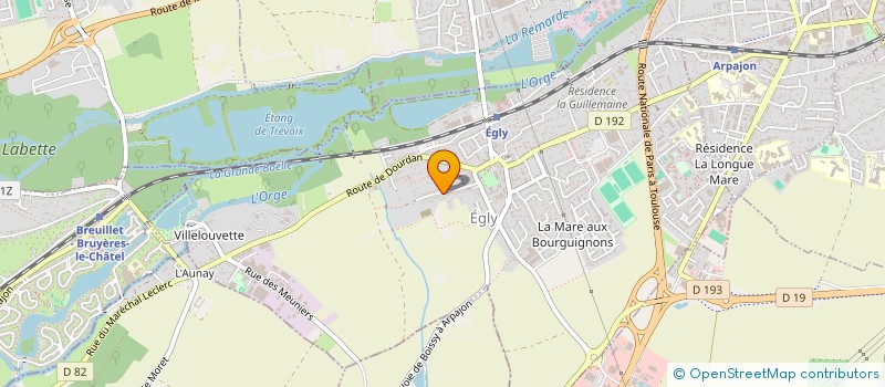 localisation de l'entreprise MONSIEUR RADOUANE TOUTI  EGLY