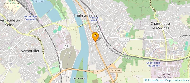 localisation de l'entreprise MONSIEUR RADU GHITA  TRIEL-SUR-SEINE