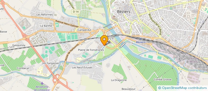 localisation de l'entreprise MONSIEUR RADU HICULESCU à BEZIERS