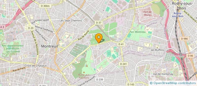localisation de l'entreprise MONSIEUR RADU MIGA à MONTREUIL
