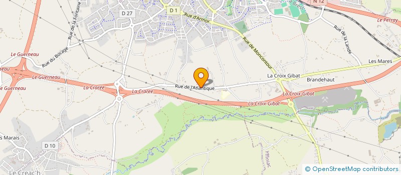 localisation de l'entreprise MONSIEUR RADU PORUTIU  TREGUEUX