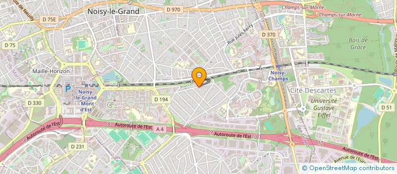 localisation de l'entreprise MONSIEUR RADU SIRBU à NOISY-LE-GRAND