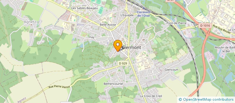 localisation de l'entreprise MONSIEUR RADWAN BERROUBA  CLERMONT