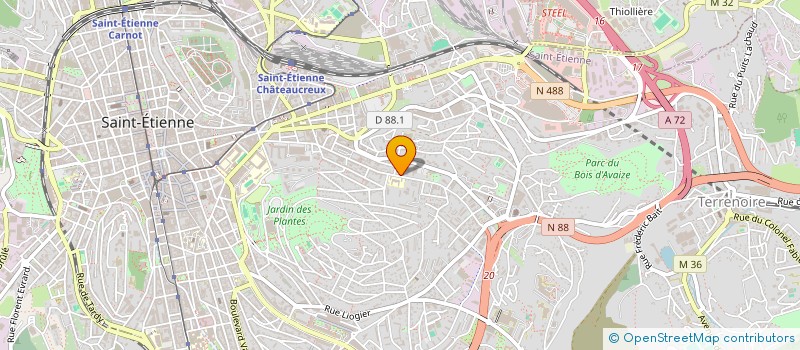 localisation de l'entreprise MONSIEUR RAED MEZNI  SAINT-ETIENNE