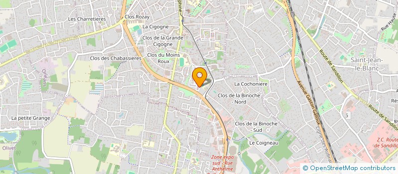 localisation de l'entreprise MONSIEUR RAEL YINDOULA MAYELA à ORLEANS