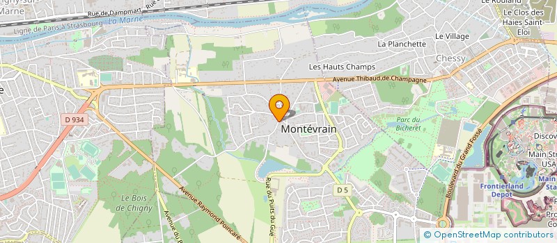 localisation de l'entreprise MONSIEUR RAFAEL ARCE  MONTEVRAIN