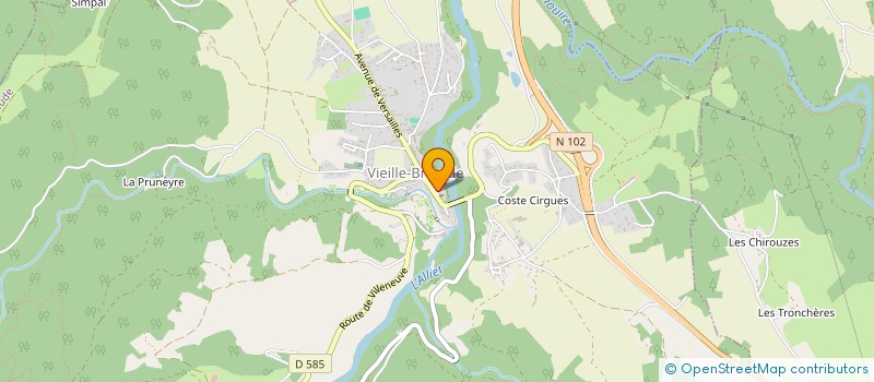 localisation de l'entreprise MONSIEUR RAFAEL DA MOTA CERQUEIRA  VIEILLE-BRIOUDE