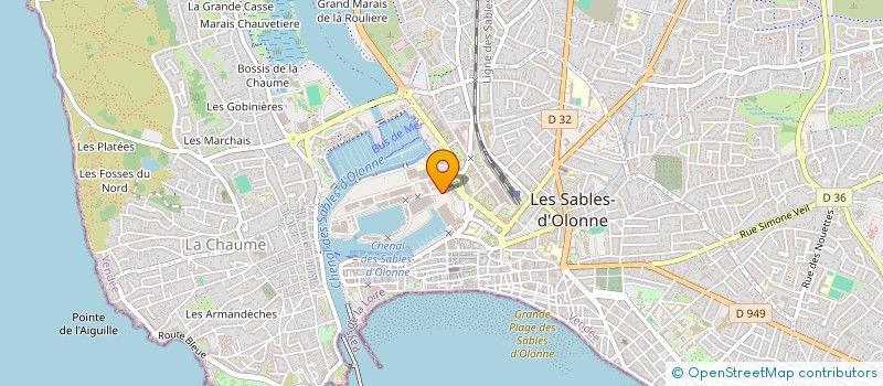 localisation de l'entreprise MONSIEUR RAFAEL DAGBA  LES SABLES D'OLONNE