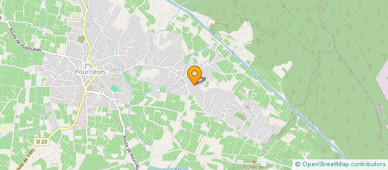 localisation de l'entreprise MONSIEUR RAFAEL FERRON  POURRIERES