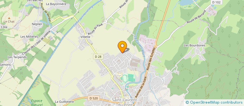 localisation de l'entreprise MONSIEUR RAFAEL GONDIN  SAINT-LAURENT-DU-PONT