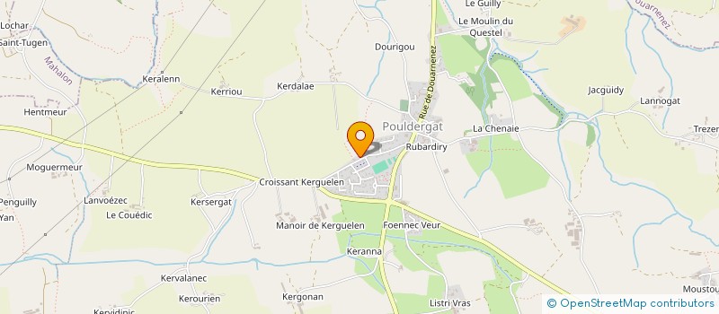 localisation de l'entreprise MONSIEUR RAFAEL GUIAVARC'H à POULDERGAT