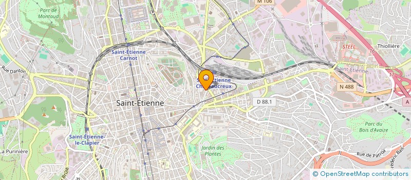 localisation de l'entreprise MONSIEUR RAFAEL HOUEE à SAINT-ETIENNE