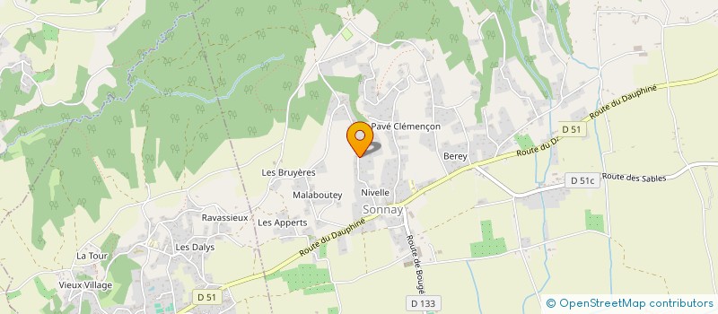 localisation de l'entreprise MONSIEUR RAFAEL MAURIN  SONNAY