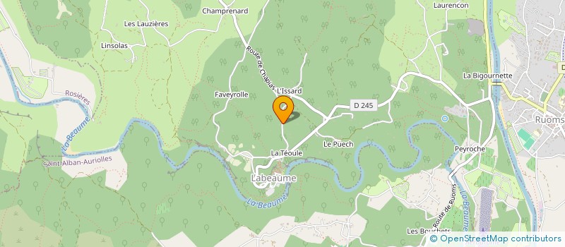 localisation de l'entreprise MONSIEUR RAFAEL NEGRETTI  LABEAUME